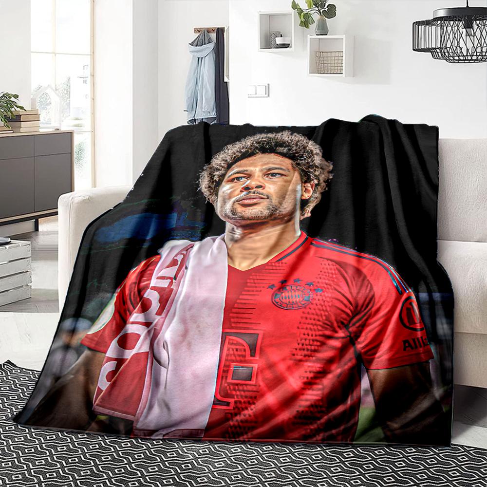 Player Jersey Blankets Flannel Printed Breathable Warm Throw Blanket for Home Office Bedspreads 0708a68