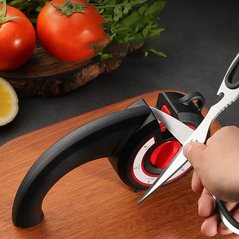 Knife Sharpening Problem Easily Break 6-In-1 Multi-Function Sharpeners Different Abrasives Adapted To Various Tools Quickly