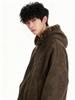 Unisex Reversible Retro Leopard Print Fleece-Lined PU Leather Jacket