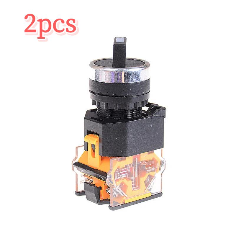 New 2 Position NO NC Maintained Select Selector Switch Rotary Switch LA38-11X2