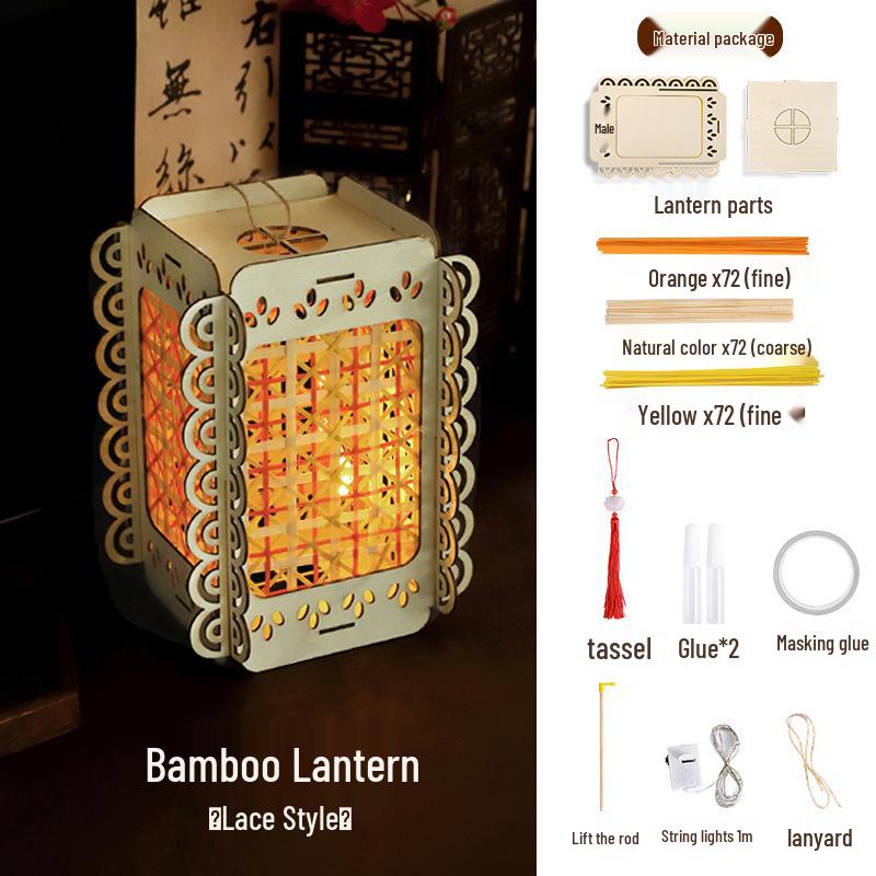 Handmade DIY Mid-Autumn Festival Luminous Rabbit Flower Lantern Kit