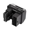 12VHPWR 180 Grad abgewinkelter Adapter 600W 16-Pin GPU-Stromanschluss 12V HPWR Adapter für 12+4pin RTX 3090Ti 4070Ti 4080 4090