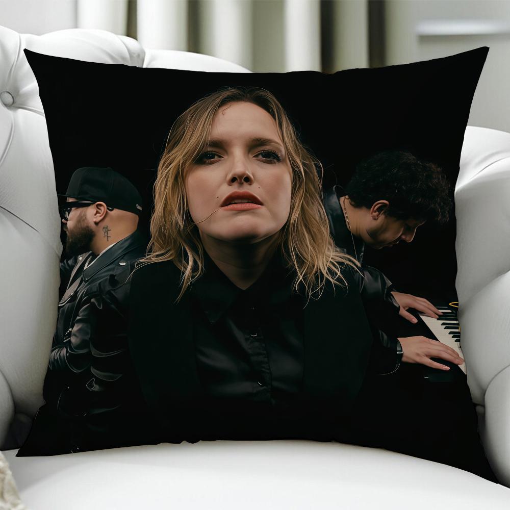 

Band HHello Seahorse Montana Birthday Anniversary Gifts Double Sided Printed Zipper Cushion Cover Soft Skin Bedding 30x30cm