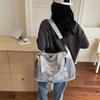 Casual Casual  Tote Bag Lightweight Solid Color Travel Luggage Bag Drawstring Portable Oxford Cloth Shoulder Bag Travel