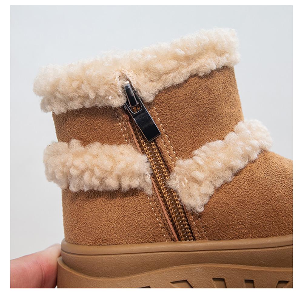 Faux Fur Winter Boots For Children Thick Warm Boy's Girl's Snow Boots Trend  Kid's Snow Boots  Boots Boots Outdoor