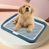 Pet Supplies Easy Clean Puppy Potty Training Tray Detachable Leak Proof Dog Toilet Tray Reusable Mesh Pet Potty Pads Indoor