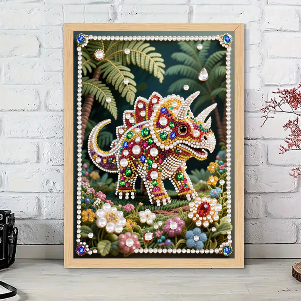 Animal Special Shaped 5D DIY Partial Drill Pearl Gem Diamond Art Painting Kit for Adults Gift Home Wall Decor 11.81x15.75in