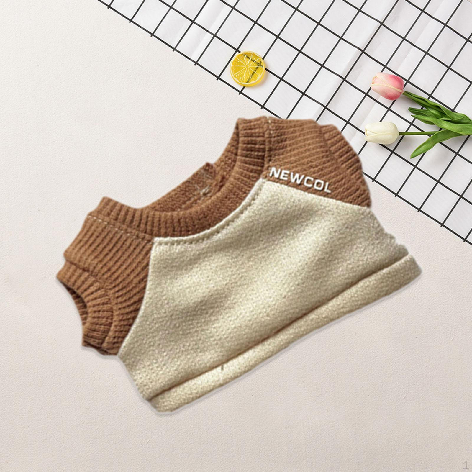 

Dolls Sweater Costume Accessory, Handmade Clothing for 17cm Dress up Thanksgiving Gifts,