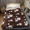 Chocolate Daisy Flannel Blanket Warm Soft Halloween Christmas Couch Warm Cozy Decorative Decor Gift for All Season