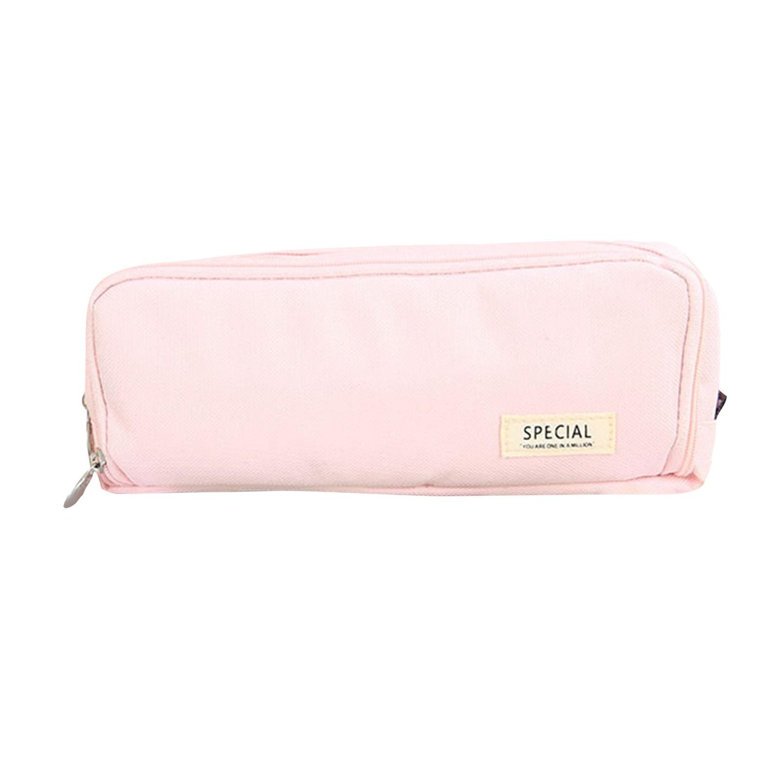 

Large Capacity Pencil Case Stationery Box Junior High School Students High School Students Girls Multifunctional Pencil Bag One Size розовый