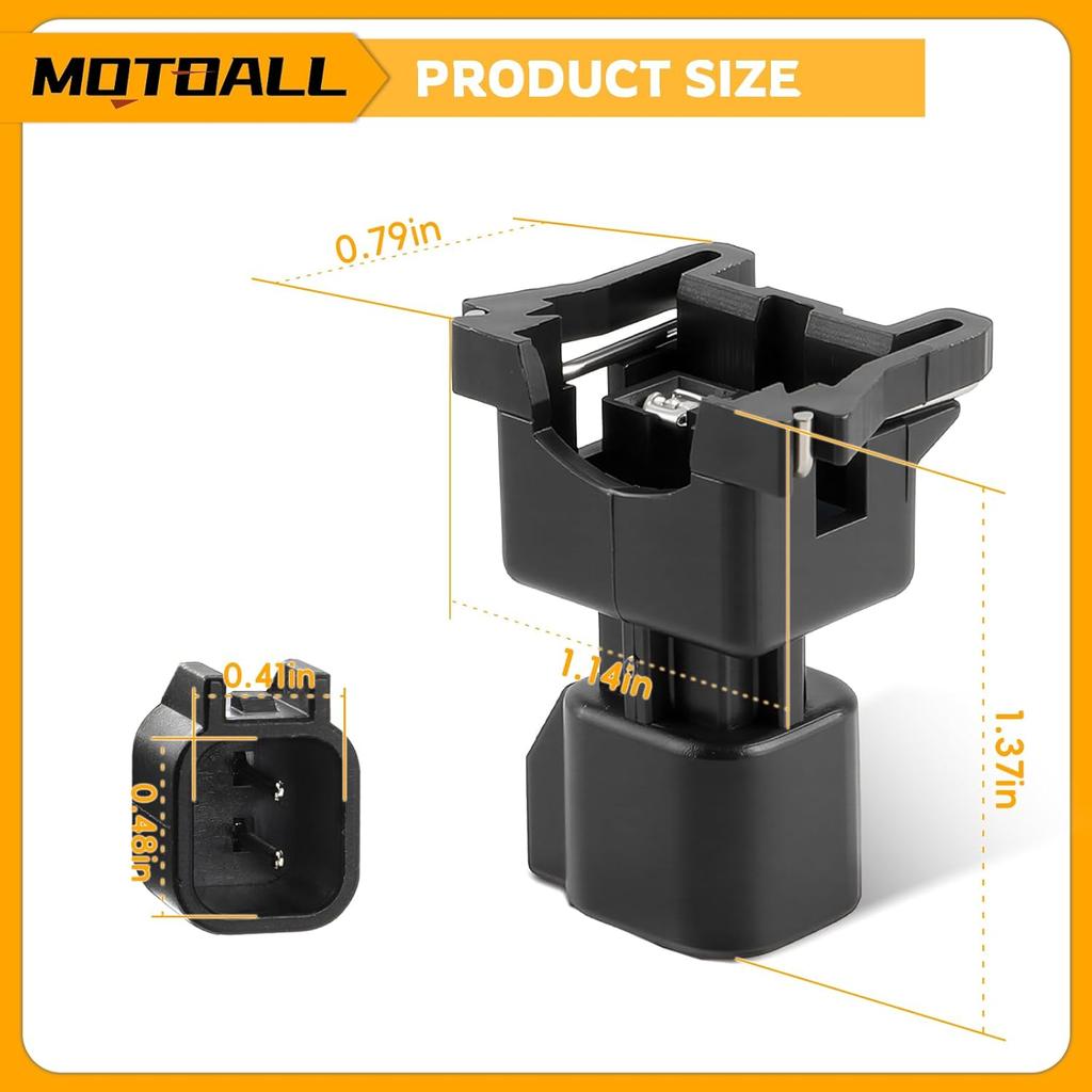 Fuel Injector Connector Adapters EV1 To EV6 Wire Wiring Harness | USCAR LS2 LS3 LS7 LSX LS1 LS6 LT1 TPI LS Swap - 8pcs