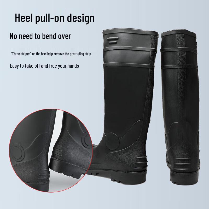 Shengli Men's Steel Toe PVC Waterproof Work Rain Boots