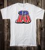 Retro Hot Rod Tee T Shirt 13 Tattoo Motorcycle Biker American Flag