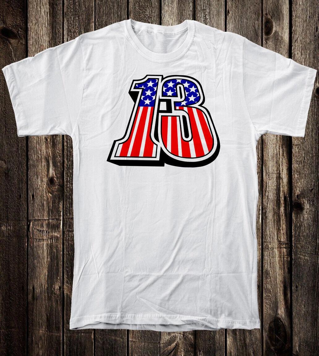 Retro Hot Rod Tee T Shirt 13 Tattoo Motorcycle Biker American Flag S