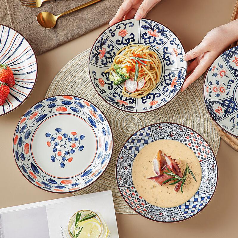 Ruhan Floral Bone China Dinner Plates