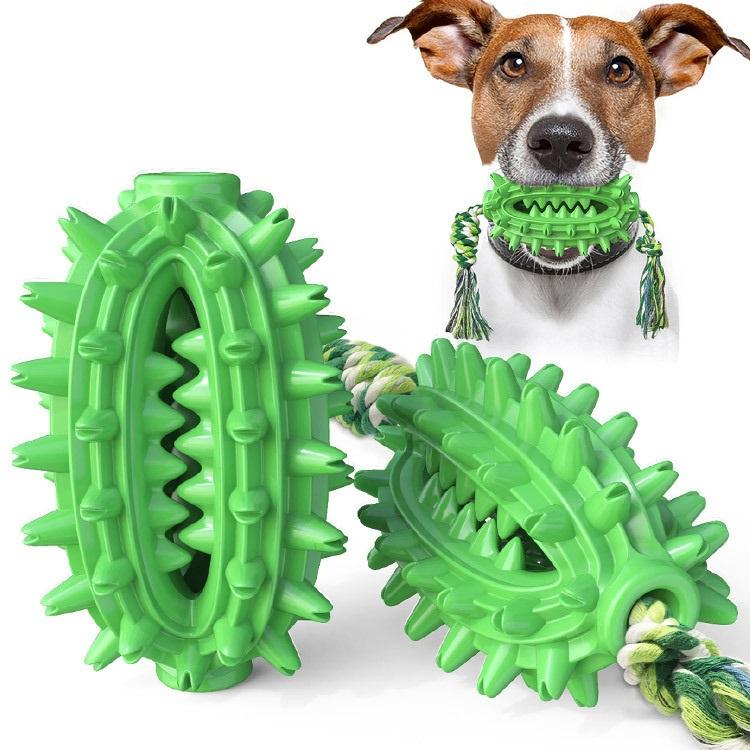 Dropshipping Puppy Interactive & Movement Toy Rubber Dog Chew Stick with Toothbrush Design