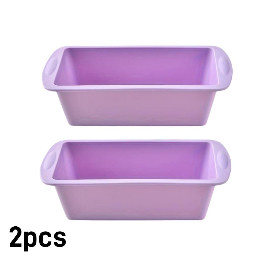 1/4pcs Non-Stick Loaf Pans Flexible Silicone Rectangle Cake Pan for Baking Bread BPA Free Brownie Toast Mold Kitchen Essentials