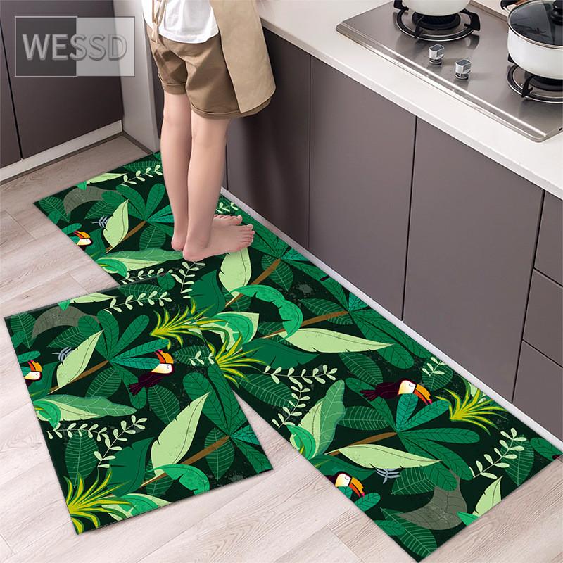 

Набор ковриков для кухни в фермерском стиле 40X60CM 40X120CM, комплект из 2 предметов, коврик для ванной комнаты, нескользящий впитывающий моющийся коврик для дома 40x60cm+40x120cm