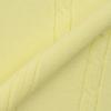 MALBON GOLF M Chain Cable Pattern Casual Short Sleeve Knit Lemon Yellow (Woman)