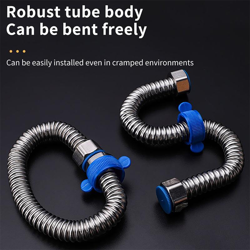 Stainless Steel Corrugated Pipe Domestic Water Heater Metal Hose Inlet Pipe Hot And Cold Household
