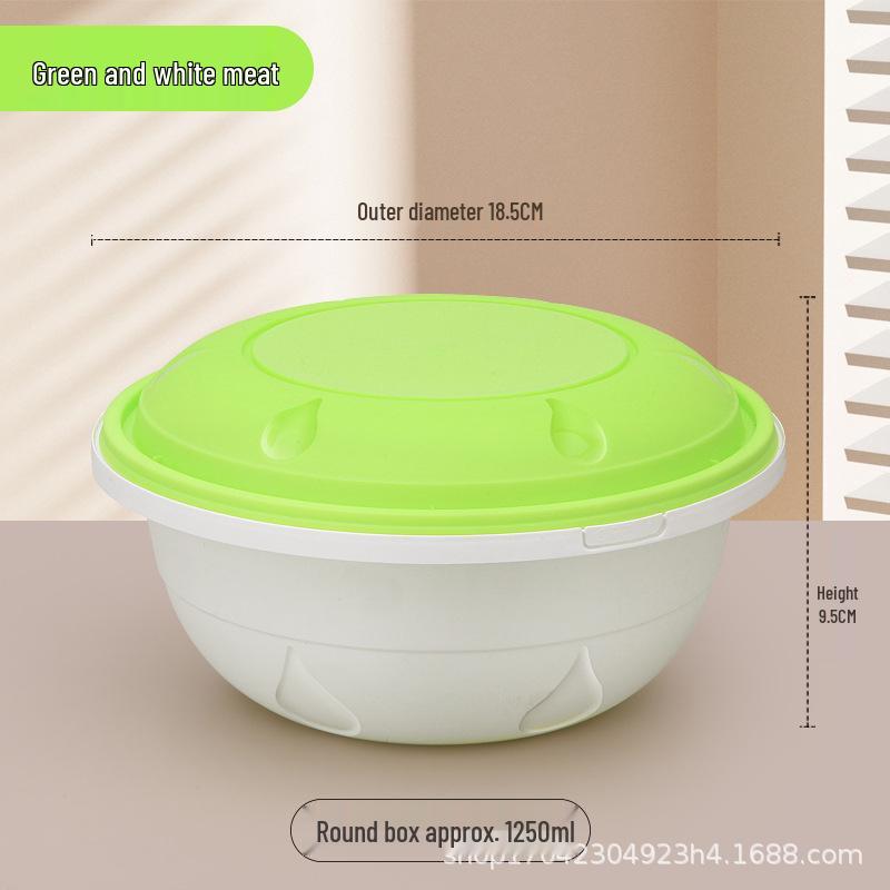 High-Quality Buckle Meal Box for Mala Tang, Hot Pot, and Pickled Fish - Thickened Round Anti-Theft Takeaway Soup Bowl