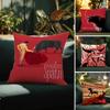 Spanish Running Of The Bulls Cushion Cover Plush Fabric Soft DoubleSided Printed Sofa Warm Winter Home Child Gift Pillow Case