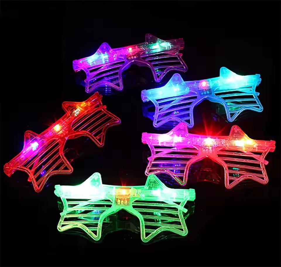 Glow In The Dark Glasses Bulk Led Light Up Glasses 2024 Wedding Decor Party Favors Glow Glasses For Kids Adults Party Supplies