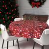 Festive Printed Stain-resistant Round Tablecloth Diameter 180 Cm CANDY, by Soleil d'Ocre