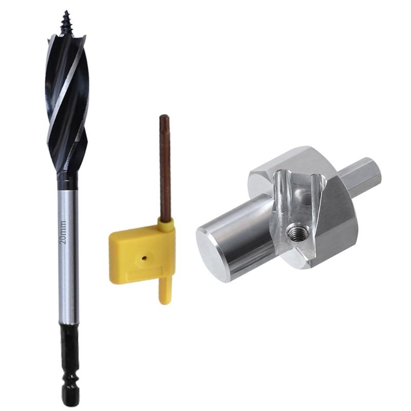 Benches Dog Hole Chamfer Reamer Tool Stainless Steel Dog Hole Chamfer Reamer for 20mm Dog Holes Polishing Finish Dog Hole