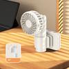 New Multifunctional Clip Fan USB C Rechargeable Portable Outdoor Handheld Mini Fan with 3 Speeds Long Battery Life