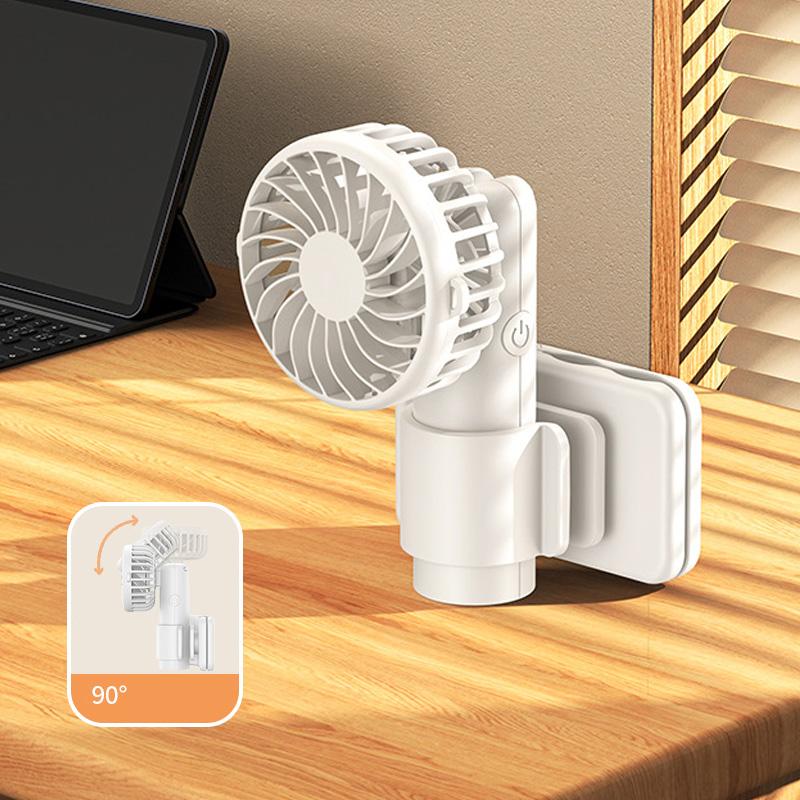 New Multifunctional Clip Fan USB C Rechargeable Portable Outdoor Handheld Mini Fan with 3 Speeds Long Battery Life