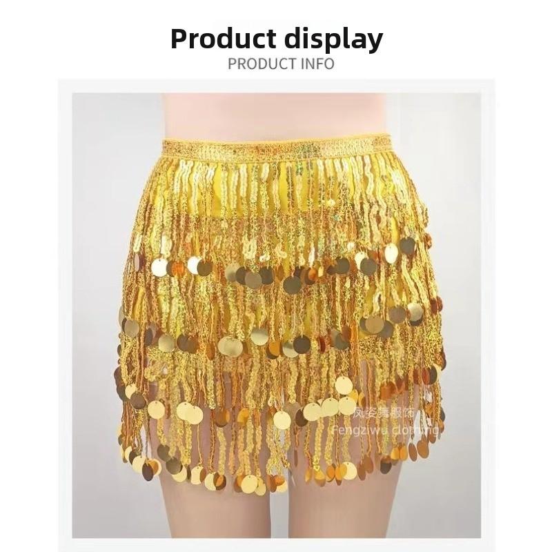 

Танец живота выступление танец хэллоуин пояс на бедра юбка кусок бахрома новый восточный танец пояс на талию One size fits all золотой