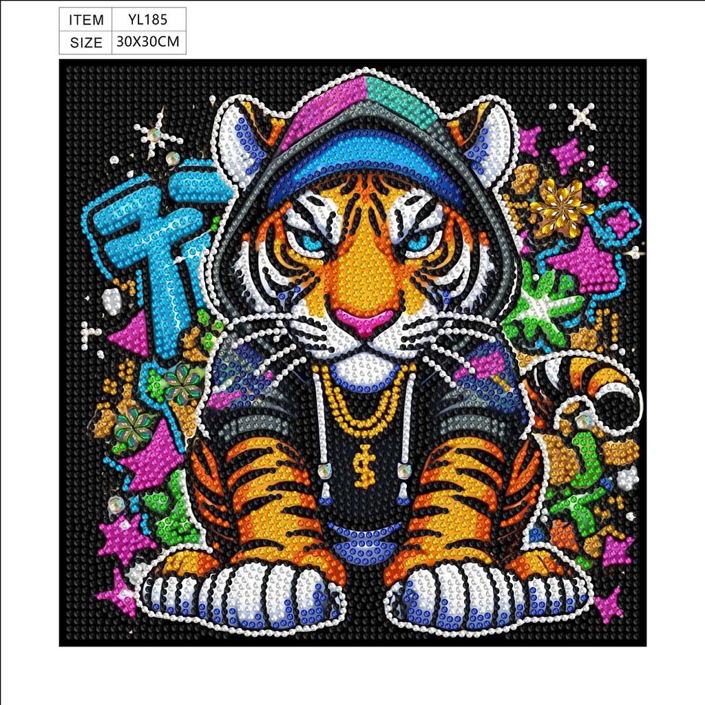 30 * 30 Special-shaped Diamond Painting Full of Diamonds Handmade Sticker Material Package, Diamond Sticker DIY Decorative Painting