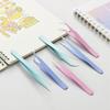 2pcs Anti-static Stainless Steel Tweezers Set Makeup Nail Art Eyelash Extension Tweezer Handmade Tool Kit for Maintenance Repair