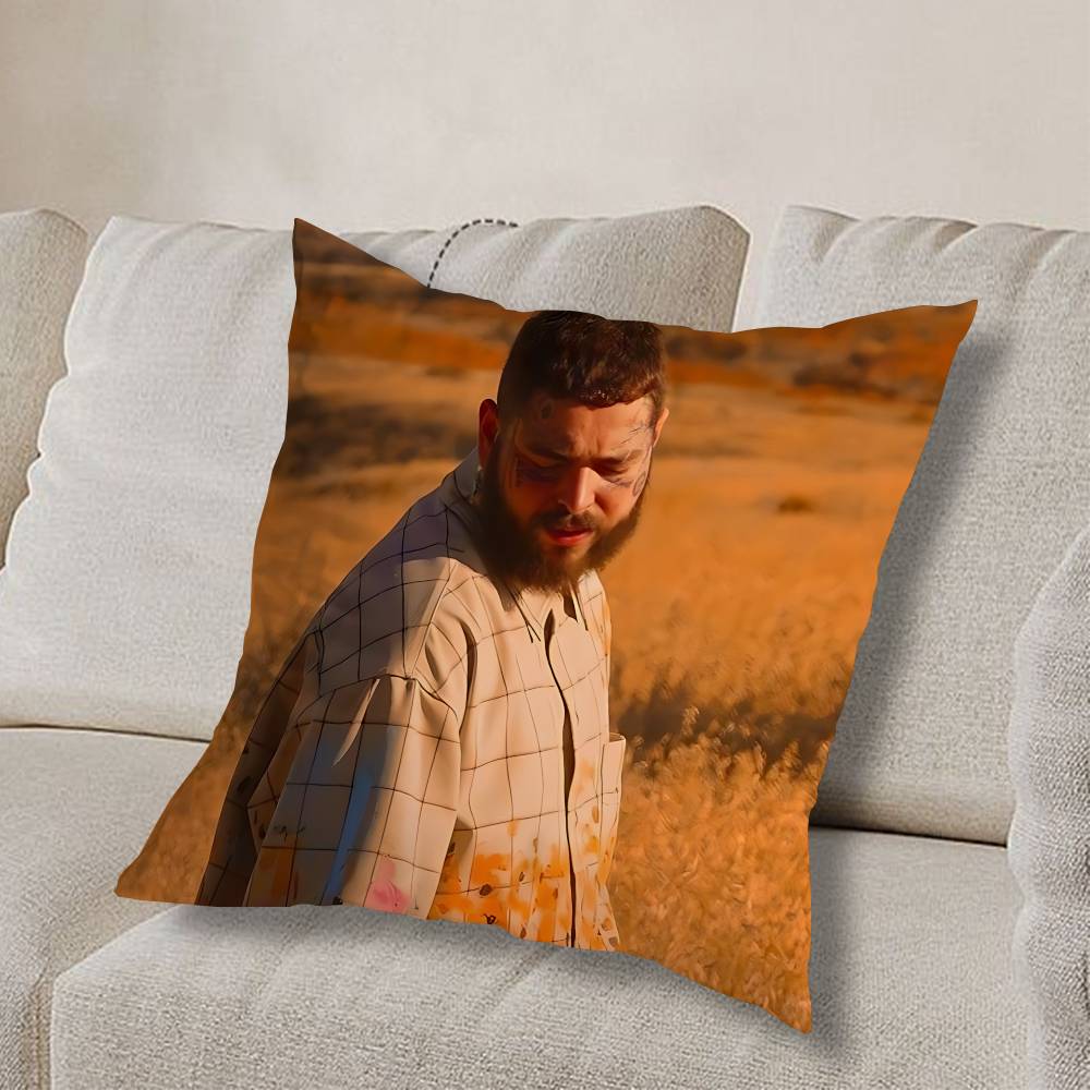 

cool K-King Post M-Malone pillow cover living room sofa cushion cover bedroom room bed pillow cover home decoration 30cmx30cm