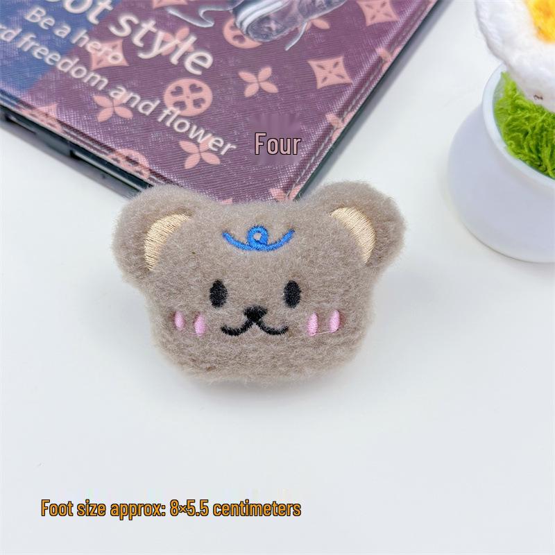 High-End Plush Bear Pendant Charm for Bags
