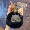 Stuffed Plush Cat Keychain Big Ear Cute Animal Keychain Cat Plush Pendant  Backpack Decor