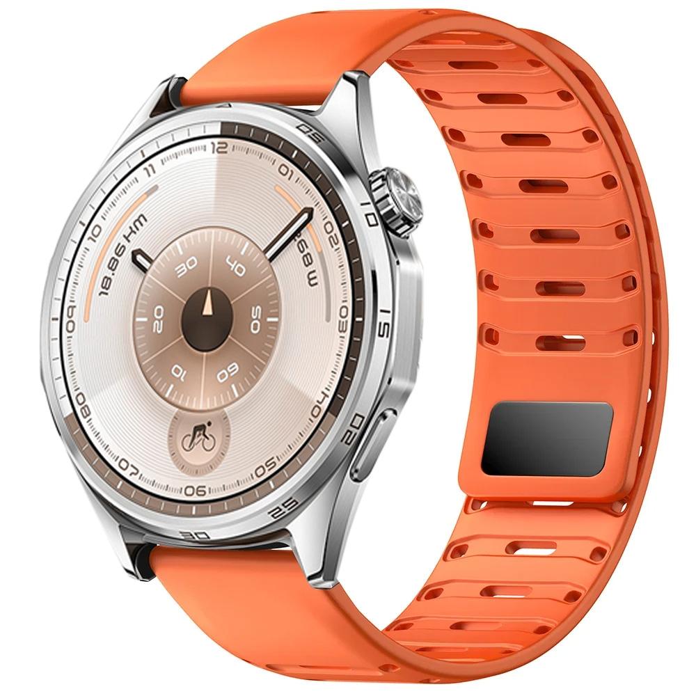 22mm Silicone Strap For Huawei Watch 5 4 3 46mm GT6/5/3/2 Pro GT6/5/4/3 46mm Sport Magnetic Buckle Adjustable Bracelet Wristband