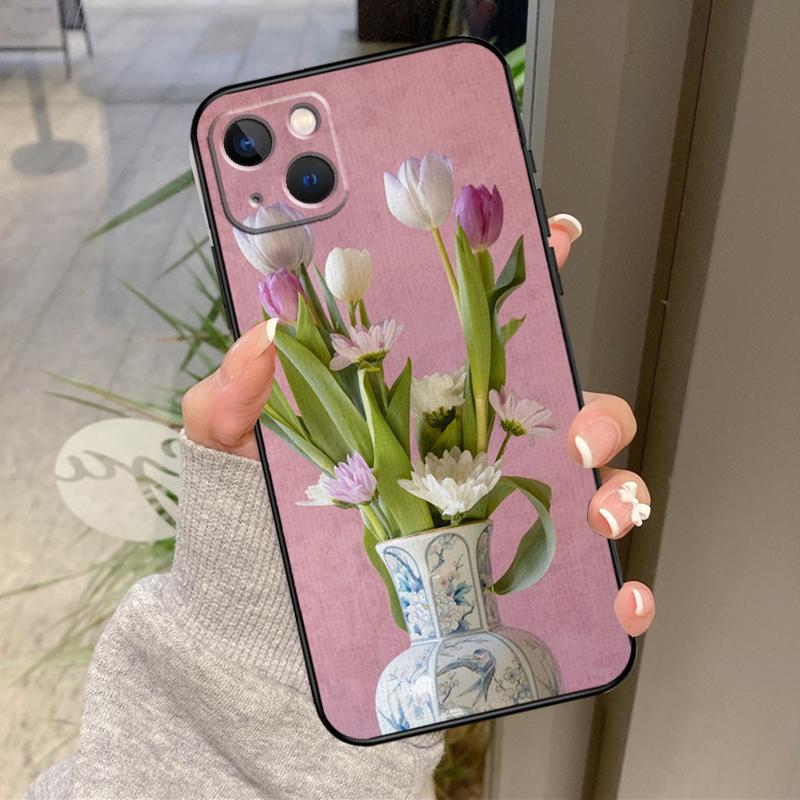 Tulips Flower Spring Case For iPhone 16 Pro Max 15 14 12 11 13 17 Pro Max Plus 12 13 Mini 16e 17 Air Back Cover