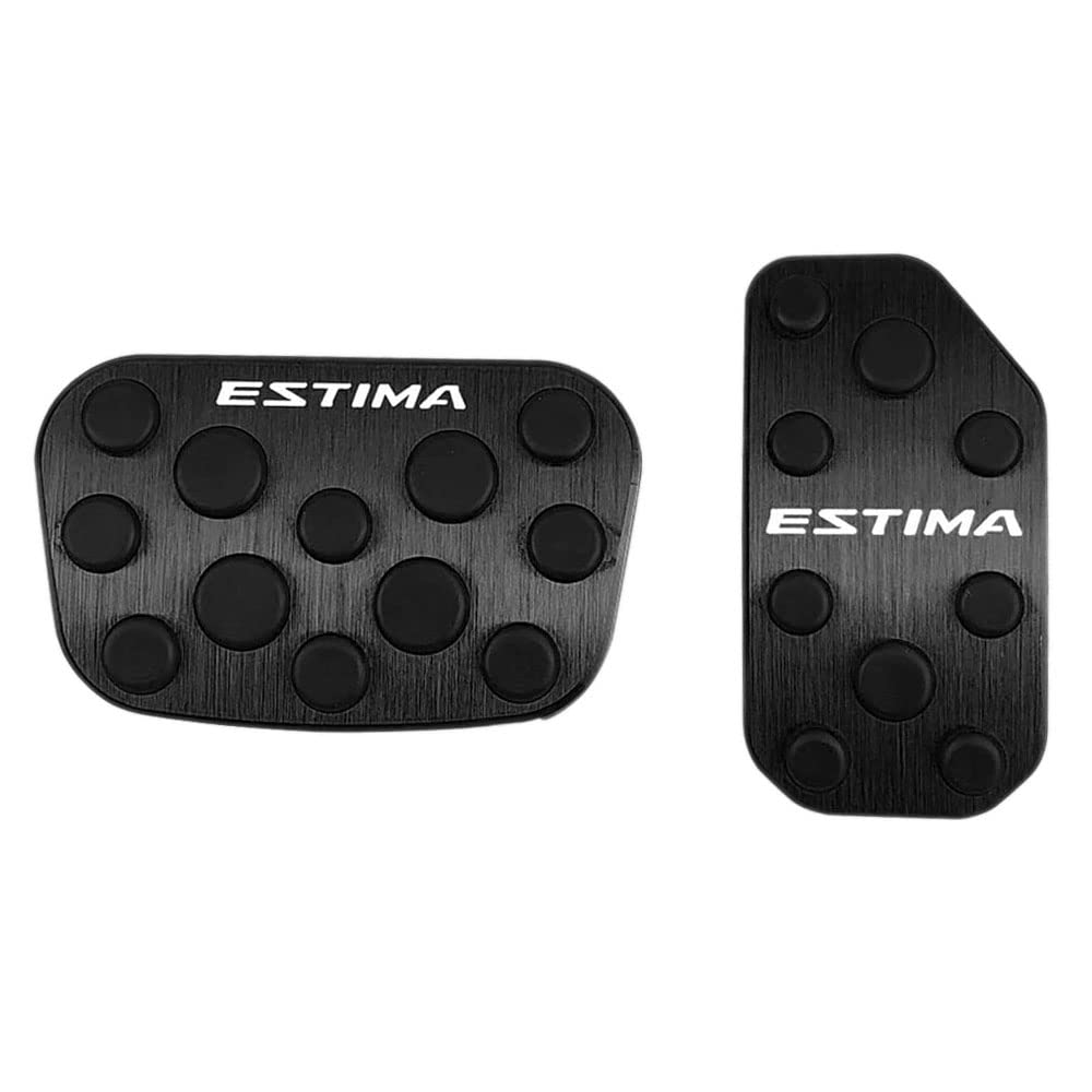 

BOYOUS Педали из алюминия для Toyota Estima 50 серии, не требующие инструментов, ESTIMA Специально разработанные накладки на педали тормоза и газа, устойчивые к царапинам и грязи, комплект чёрный