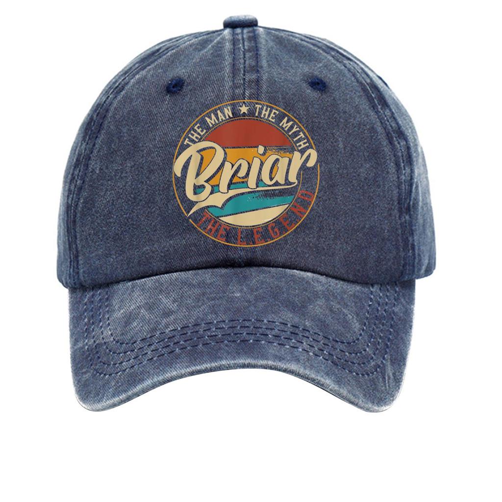 Washed Cotton Baseball Cap Soft Top Denim Hat Vintage Style Adjustable Fit Casual Outdoor Headwear for Men and Women
