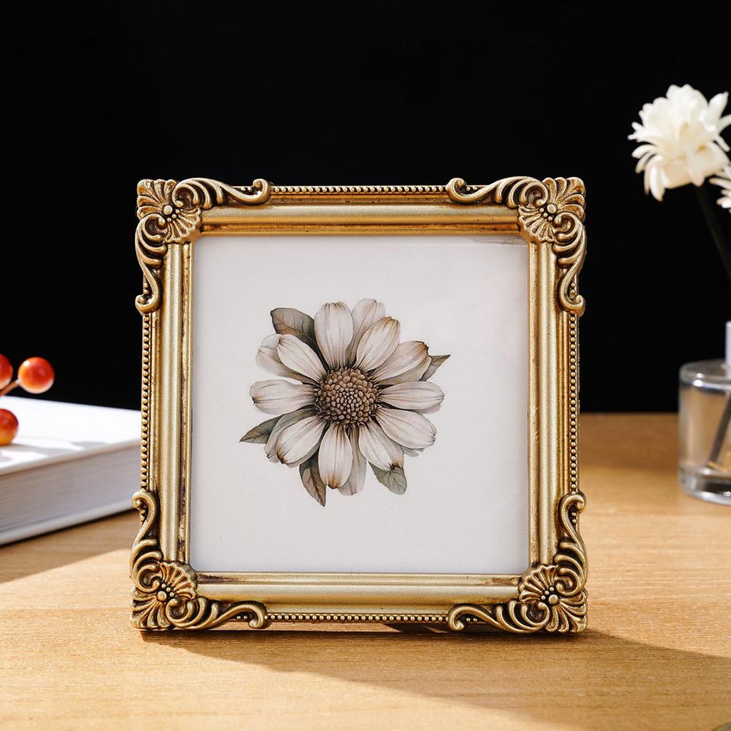 Retro Picture Frame Antique Ornate Photo Frame Old Fashioned Picture Frame Decorative Home Decors,Photo Gallery,Art