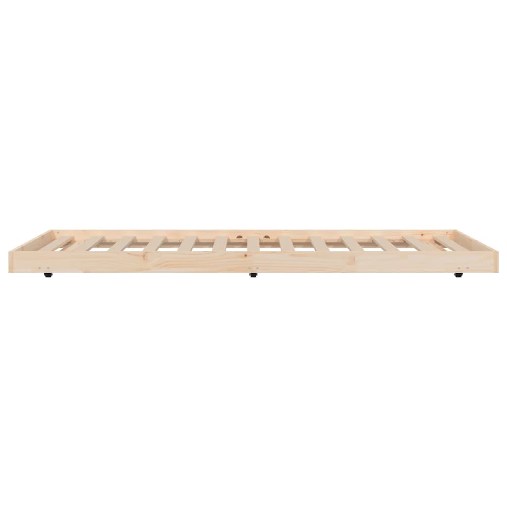 Estructura de Cama de Madera Maciza sin Colchón 100x200 cm Madera de Pino