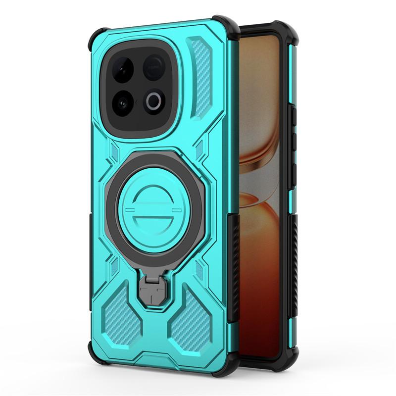 

For ViVo iQOO Z10 Turbo Pro Case Cover Holder Magnetic Wireless Charging Bumper Protective Phone Cases On iQOO Z10 Turbo Funda vivo iQOO Z10 Turbo зелёный