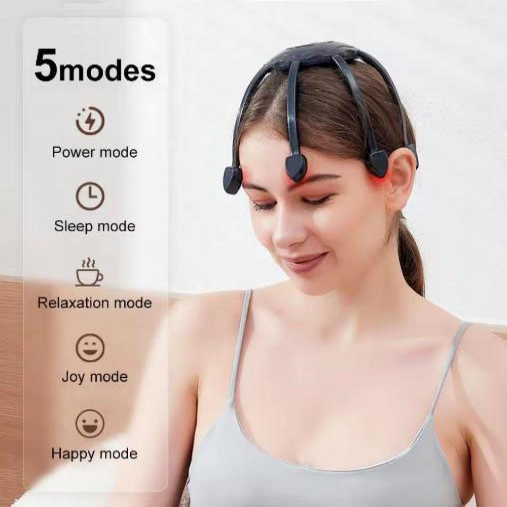 5 Modes Octopus Claw Head Massager Type-C Head Scratcher Creative Scalp Massager  Relaxation