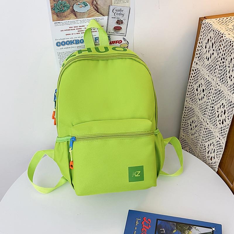 New Fashion Color Block Cute Backpack For Teens Lightweight And Stylish Shoulder Bag With High Color Value