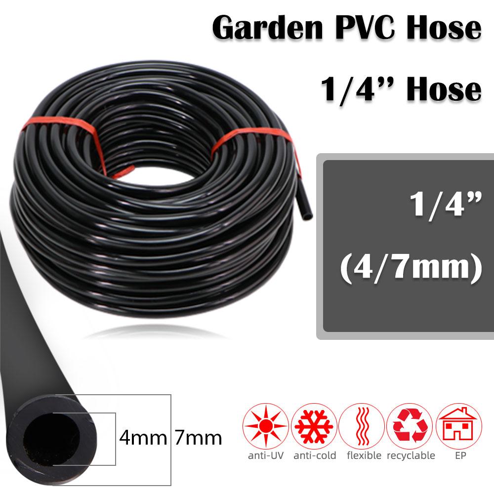 10/20/30M Garden 1/4" Hose Brass Nozzle Atomize Spray System for Summer Balcony Greenhouse Lawn Misting Cooling Irrigation Kit