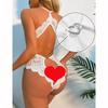 Women Erotic Jumpsuit Underwear One Piece Sexy Backless Ladies Lingerie Erotic Lace Sheer Pajamas Female Bodysuit Open Crotch Erotic Clothes