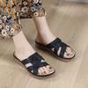 Summer Shoes Women Flat Sandals Non-slip Holiday Fashion Brand Ladies Modern Sandals Black Plus Size 42 D381