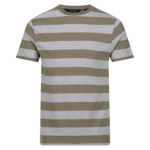 

Regatta Mens Ryeden Striped Coolweave T-Shirt S